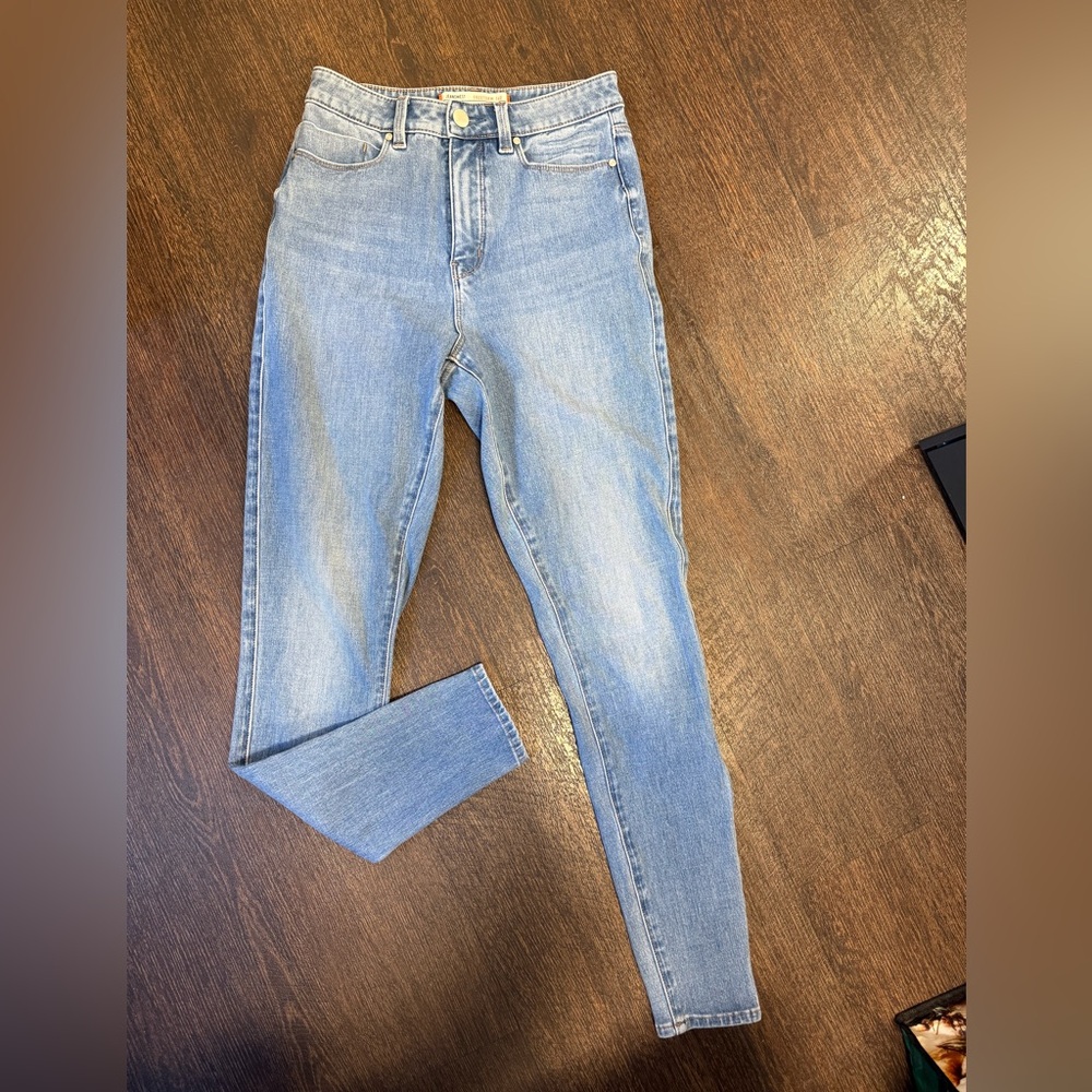 JeansWest Freeform 360 High Waist Skinny 7/8 Denim Jeans - Size 8